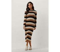 Object Damen Kleider Objwasi L/s O-neck Knit Dress - Beige