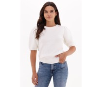 Minus Damen Pullover Jasmine Knit Tee - Nicht-gerade Weiss