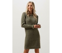 Selected Femme Damen Kleider Slfsia Ras Frill Ls Knit Dress - Grün