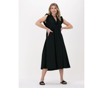 Access Damen Kleider Dress With Ruffles At The Top - Schwarz