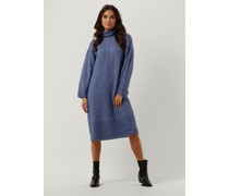 Object Damen Kleider Abbie L/s Knit Dress - Blau