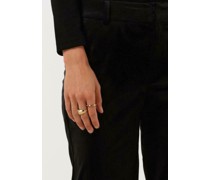 Flared Jeans Velvet High-rise Flared
