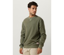Scotch & Soda Herren Pullover Regular Fit Garment Dyed Sweatshirt In Organic Cotton - Grün