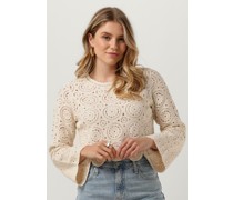 Object Damen Pullover & Cardigans Ray L/s Knit Pullover - Sand