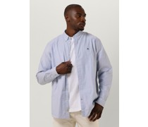 Scotch & Soda Herren Hemden Regular Fit Shirt - Blau/weiß Gestreift