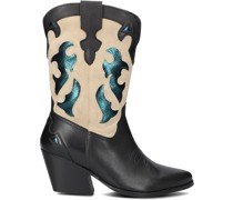 Omoda Damen Cowboystiefel Lplola-15 - Schwarz