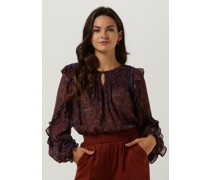 Louizon Damen Blusen Darleen Top - Bordeaux