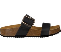 Red-rag Damen Pantoletten 78110 - Schwarz