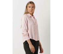 Vanilia Damen Blusen Silky Cropped Shirt - Hell-Pink