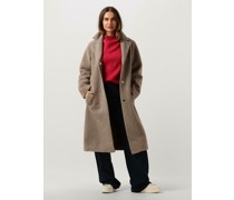 Minus Damen Jacken Saidie Vegan Fur Coat - Taupe