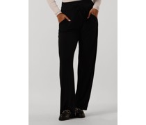 Vanilia Damen Hosen Wide Leg Chino - Schwarz