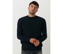 Purewhite Herren Pullover & Cardigans Crewneck With Traingle Badge On Chest - Dunkelblau