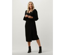 Y.a.s. Damen Kleider Yasleido Ls Wrap Midi Dress - Schwarz