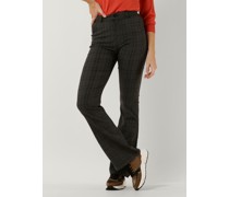 Minus Damen Hosen Carma Check Flared Pants - Grau