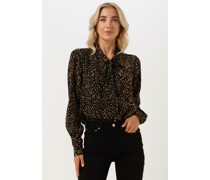 Scotch & Soda Damen Blusen Drapey Seasonal Shirt With Ties At Neck - Grün