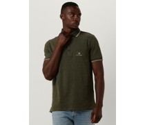 Cast Iron Herren Polos & T-Shirts Short Sleeve Polo Injected Cotton Pique - Grün