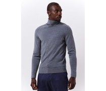 Calvin Klein Herren Pullover Superior Wool Turtle Neck - Grau