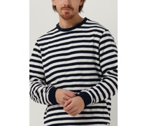Pullover Textured Stripe Sweatshirt