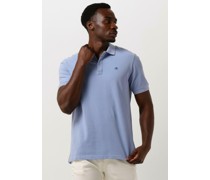 Scotch & Soda Herren Polos & T-Shirts Garment Dye Organic Cotton Pique Polo - Blau