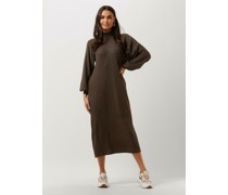 Selected Femme Damen Kleider Slfnappy Ls Knit Dress B - Braun