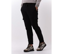Genti Herren Hosen P6025-1967 - Schwarz