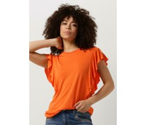 Mos Mosh Damen Tops & T-Shirts Flounce Tee - Koralle