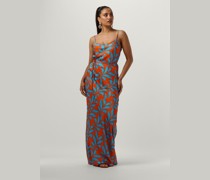 Vanilia Damen Kleider Tropic Leaf Slip Dress - Orange