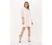 Object Damen Kleider Objvioletta 3/4 Short Dress - Nicht-gerade Weiss