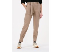 Simple Damen Hosen Woven Pants Hira Struc - Braun