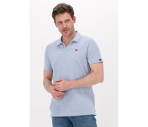 Vanguard Herren Polos & T-Shirts Short Sleeve Polo Pique Stretch Peached - Hellblau