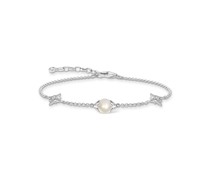 Armband Perle mit Sternen silber