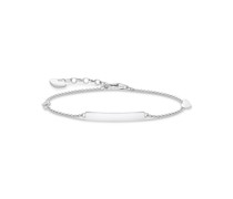 Armband Herz mit Infinity silber mit Gravur