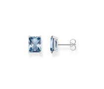 Ohrstecker mit aqua Stein Silber