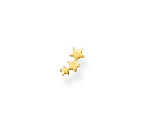 Einzel Ohrstecker Sterne gold