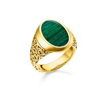 Ring grün-gold