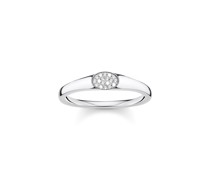 Ring weiße Steine silber