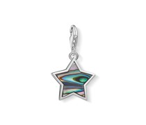 Charm-Anhänger Stern Abalone Perlmutt türkis