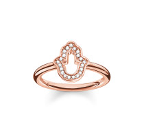 Thomas Sabo Damenring Mit Farbigen Steinen | Roségold Vergoldet, 925 Sterlingsilber | Eleganter Vorsteckring