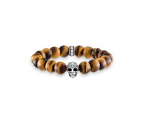 Armband Power Bracelet Totenkopf mit Lilie