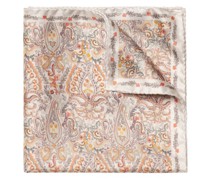 Einstecktuch aus Seide mit Paisley-Muster Orange