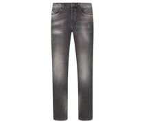 Goldgarn Used Jeans mit Button-Fly, U2, Slim Fit