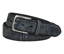 Hochwertiger Gürtel Waran-Leder Schwarz