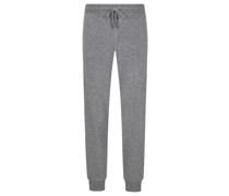 Joggpant aus Kaschmir Hellgrau