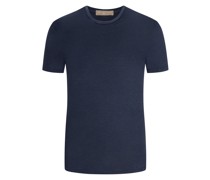 Daniele Fiesoli Leinen T-shirts in Blau für Herren Herren Bekleidung T-Shirts Langarm T-Shirts 
