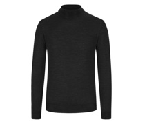 Pullover aus ultrafeiner Merinowolle, Lupetto Anthrazit