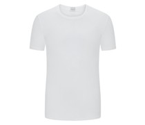 Softes Unterhemd Jersey-Qualität mit O-Neck Weiß