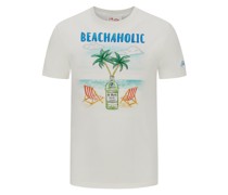 Mc2 Saint Barth T-Shirt mit Beach- und Gin-Motiv
