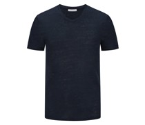Kiefermann Leichtes T-Shirt aus Leinen mit V-Ausschnitt