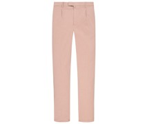 Leichte Chino mit Tencel™-Anteil, Tapered Fit Pink