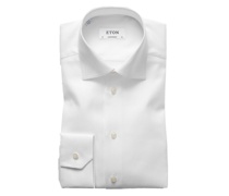 Hemd Twill-Qualität, Contemporary Fit Weiß